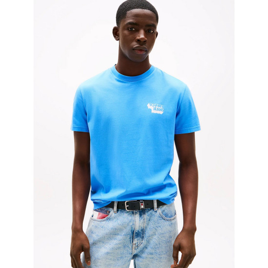Tommy Hilfiger Ανδρική κοντομάνικη μπλούζα Stack Logo Slim T-Shirt